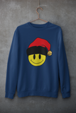 Acid Smiley Christmas Jumper -  Red & Black