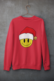 Acid Smiley Christmas Jumper -  Red & White