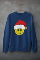 Acid Smiley Christmas Jumper -  Red & White