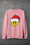 Acid Smiley Christmas Jumper -  Red & White