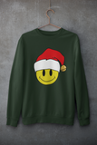 Acid Smiley Christmas Jumper -  Red & White