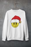 Acid Smiley Christmas Jumper -  Red & White