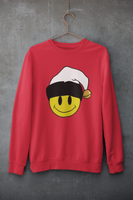 Acid Smiley Christmas Jumper -  White & Black