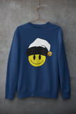 Acid Smiley Christmas Jumper -  White & Black