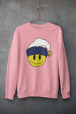 Acid Smiley Christmas Jumper -  White & Navy