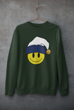 Acid Smiley Christmas Jumper -  White & Navy