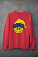 Acid Smiley Christmas Jumper -  Yellow & Navy