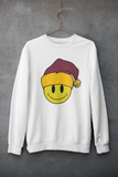 Acid Smiley Christmas Jumper -  Claret & Amber