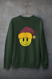 Acid Smiley Christmas Jumper -  Claret & Amber