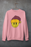 Acid Smiley Christmas Jumper -  Claret & Amber