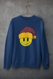 Acid Smiley Christmas Jumper -  Claret & Amber