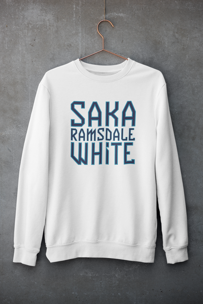 England Sweatshirt - Saka, Ramsdale, White
