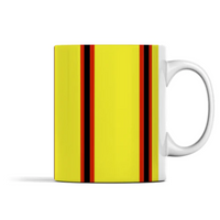 Yellow & Black & Red (Pinstripes) Mug