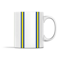 White, Blue & Yellow Mug