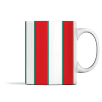 Red & White (Green) Mug
