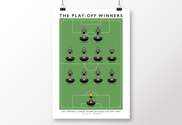 Notts County 1991 Play-Offs Winners Poster